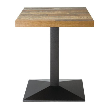 Plateau de table carré Bolero effet bois vieilli - 70 cm