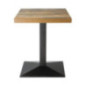 Plateau de table carré Bolero effet bois vieilli - 70 cm