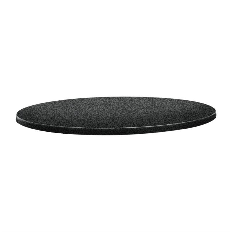 Plateau de table rond Topalit Classic Line 70cm anthracite