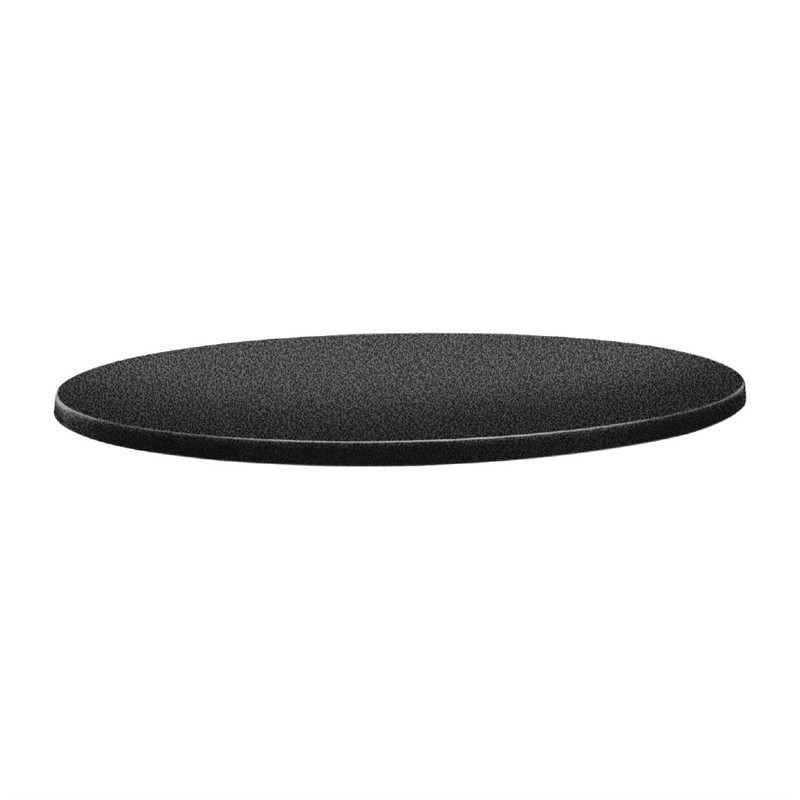 Plateau de table rond Topalit Classic Line 80cm anthracite