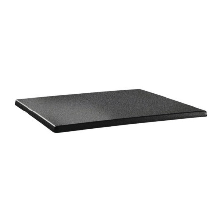 Plateau de table rectangulaire Topalit Classic Line 120x80cm anthracite