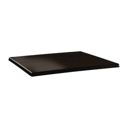 Plateau de table rectangulaire Topalit Classic Line 120x80cm wengé