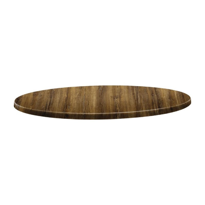 Plateau de table rond Topalit Classic Line 70cm atacama cherry