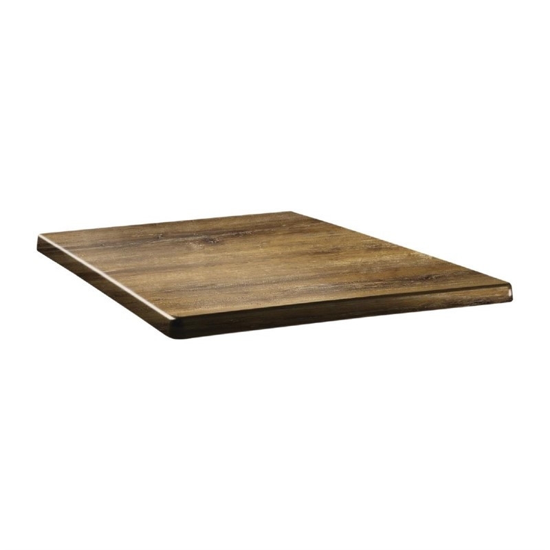 Plateau de table carré Topalit Classic Line 70x70cm atacama cherry