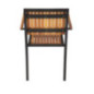 Fauteuils en acier et acacia Bolero (lot de 4)