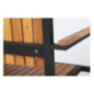Fauteuils en acier et acacia Bolero (lot de 4)