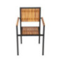 Fauteuils en acier et acacia Bolero (lot de 4)