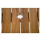 Table carrée en acier et acacia Bolero 80 cm