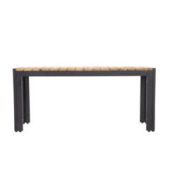 Bancs en acier et acacia Bolero 100 cm (lot de 2)