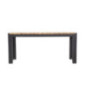 Bancs en acier et acacia Bolero 100 cm (lot de 2)
