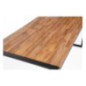 Table industrielle rectangulaire acier et acacia Bolero 180 cm