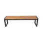 Bancs industriels en acier et acacia Bolero 160 cm (lot de 2)