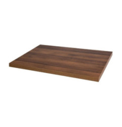 Plateau de table rectangulaire pré-percé Bolero chêne rustique 700mm