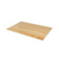 Plateau de table rectangulaire pré-percé coloris bois naturel Bolero 700 x 1100mm