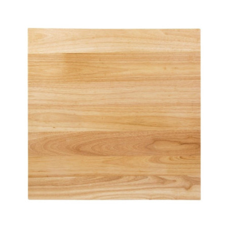 Plateau de table carré pré-percé coloris bois naturel Bolero 700mm