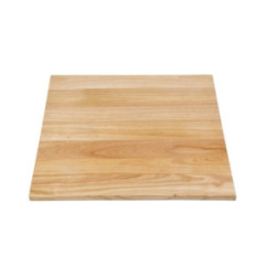 Plateau de table carré pré-percé coloris bois naturel Bolero 700mm