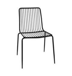 Chaises en fils d'acier Bolero (lot de 4)