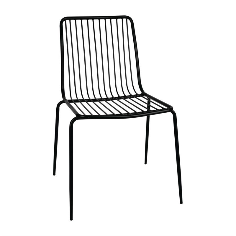 Chaises en fils d'acier Bolero (lot de 4)