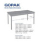 Table d'intérieur rectangulaire effet hêtre Gopak Enviro 1400mm