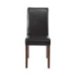 Chaises en simili cuir Bolero noires (Lot de 2)