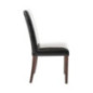 Chaises en simili cuir Bolero noires (Lot de 2)
