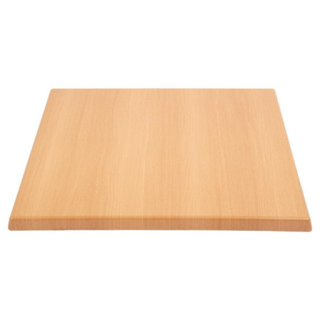 Plateau de table carré Bolero effet hêtre 600mm