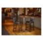 Plateau de table carré Bolero marron foncé 600mm