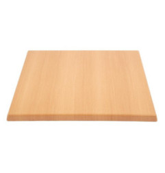 Plateau de table carré Bolero effet hêtre 700mm