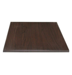 Plateau de table carré Bolero marron foncé 700mm