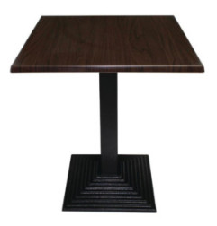 Plateau de table carré Bolero marron foncé 700mm