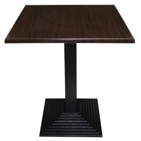 Plateau de table carré Bolero marron foncé 700mm