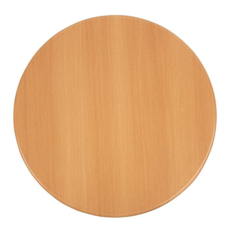 Plateau de table rond Bolero effet hêtre 600mm