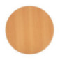 Plateau de table rond Bolero effet hêtre 600mm