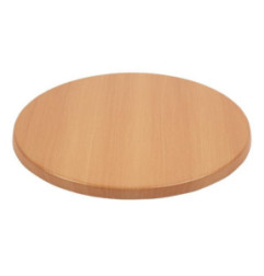 Plateau de table rond Bolero effet hêtre 600mm