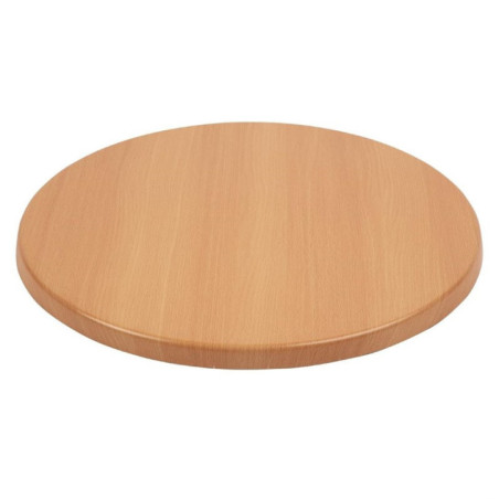 Plateau de table rond Bolero effet hêtre 600mm