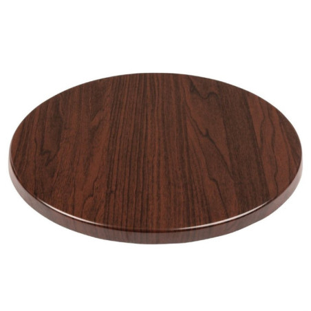 Plateau de table rond Bolero 600mm marron foncé