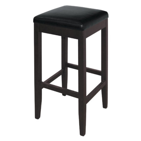 Tabourets de bar haut en simili cuir Bolero noirs (Lot de 2)