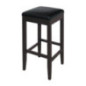Tabourets de bar haut en simili cuir Bolero noirs (Lot de 2)