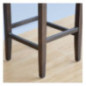Tabourets de bar haut en simili cuir Bolero noirs (Lot de 2)