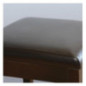 Tabourets de bar haut en simili cuir Bolero marron foncé (Lot de 2)