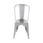 Chaises en acier gris métallisé Bolero Bistro (lot de 4)