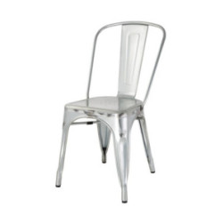 Chaises bistro en acier Bolero (lot de 4)