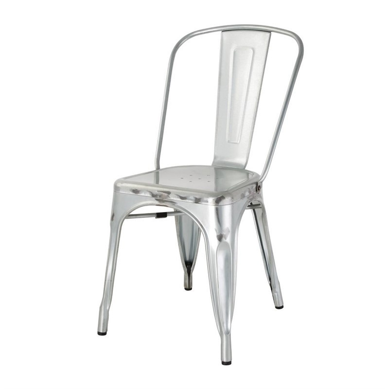 Chaises bistro en acier Bolero (lot de 4)