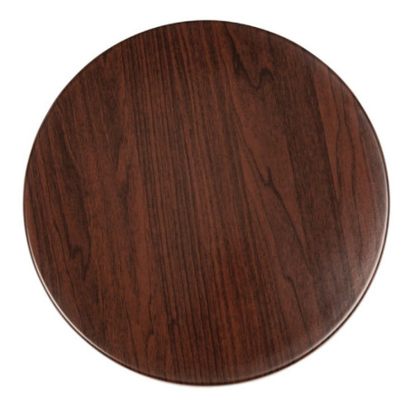 Plateau de table rond Bolero marron foncé 800mm