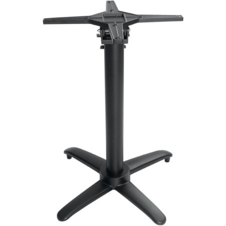 Pied de table basculant en aluminium noir Bolero