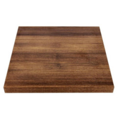 Plateau de table carré Bolero 600mm effet bois chêne rustique