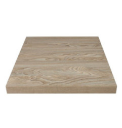 Plateau de table carré Bolero 600mm effet bois clair