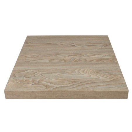 Plateau de table carré Bolero 600mm effet bois clair