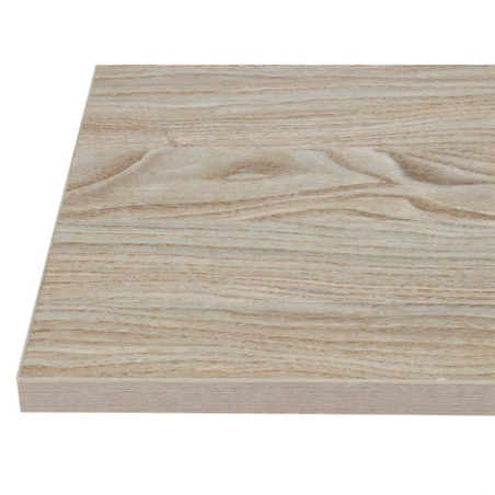 Plateau de table carré Bolero 600mm effet bois clair