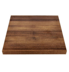 Plateau de table carré Bolero 700mm effet bois chêne rustique